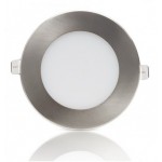 Downlight panel LED Redondo 90mm Niquel 4W 